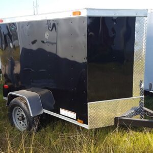 4x6 V Nose Single Axle Diamond Cargo Trailer