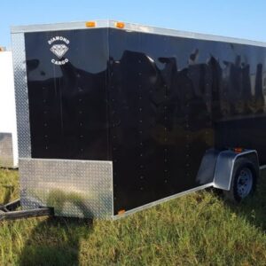 6x12 V Nose Single Axle Diamond Cargo Trailer