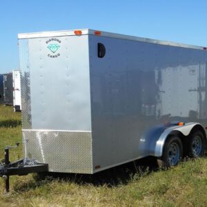 6x12 V Nose Tandem Axle Diamond Cargo Trailer